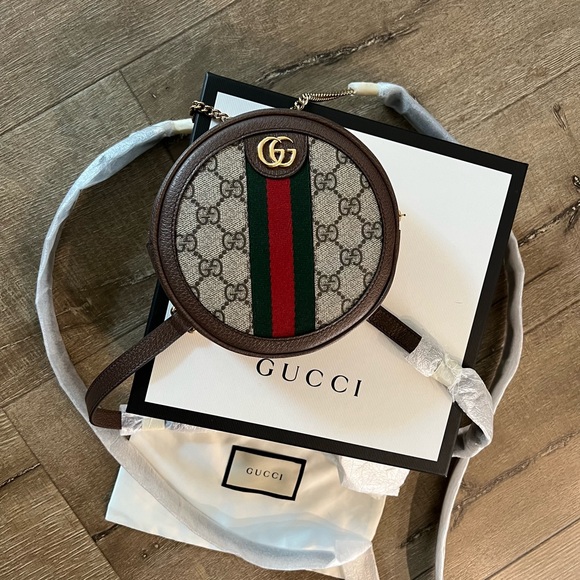 GUCCI
Brand New GG Supreme Monogram Web Mini Ophidia Round Backpack Brown - Picture 2 of 12